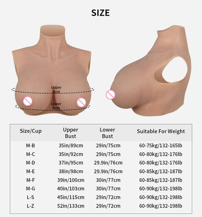 False Chest Crossdress Silicone Breast Forms For Cosplay Costumes Silicone Breast Plate Boobs Shemale Fake Chest For Transgender