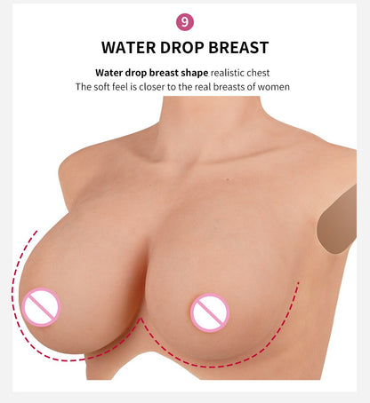 8th Generation Silicone Breast Forms for Crossdressers and Transgender Women: Enhance Your Feminine Look with Realistic Reusable Chest Enhancers