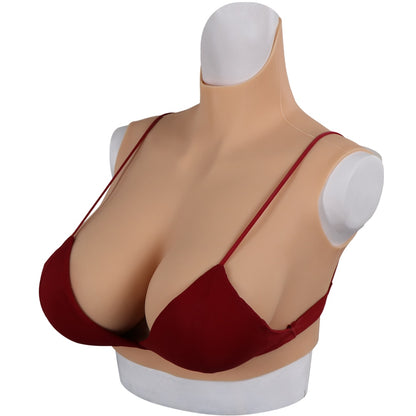 9th New L-K Cup Silicon Cosplay Boobs False Breast Party Breastplate Tranny Silicone Boobs With Flocking Huge Breast Forms