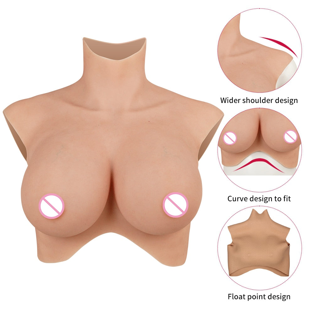 8th Generation Silicone Breast Forms for Crossdressers and Transgender Women: Enhance Your Feminine Look with Realistic Reusable Chest Enhancers