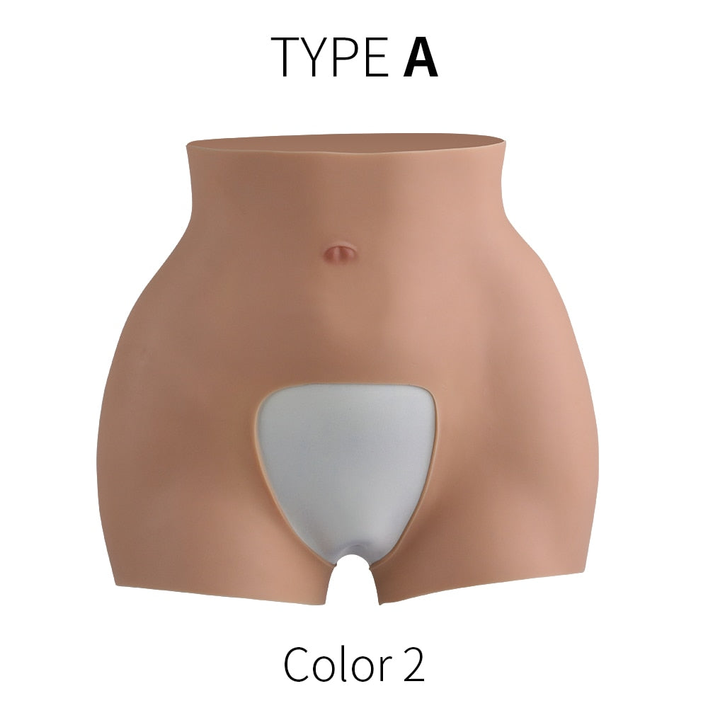 Artificial Silicone Buttock Enhancement Panties Fake Vagina Crossdressing for Crossdresser Transgender Drag Queen Shemale