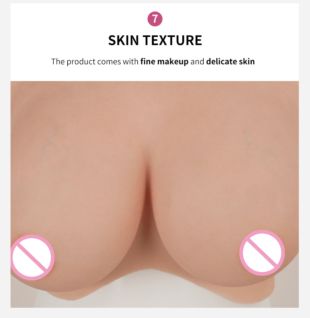 Large Liquid Silicone Breastplate for Wider Body Types - product image 26