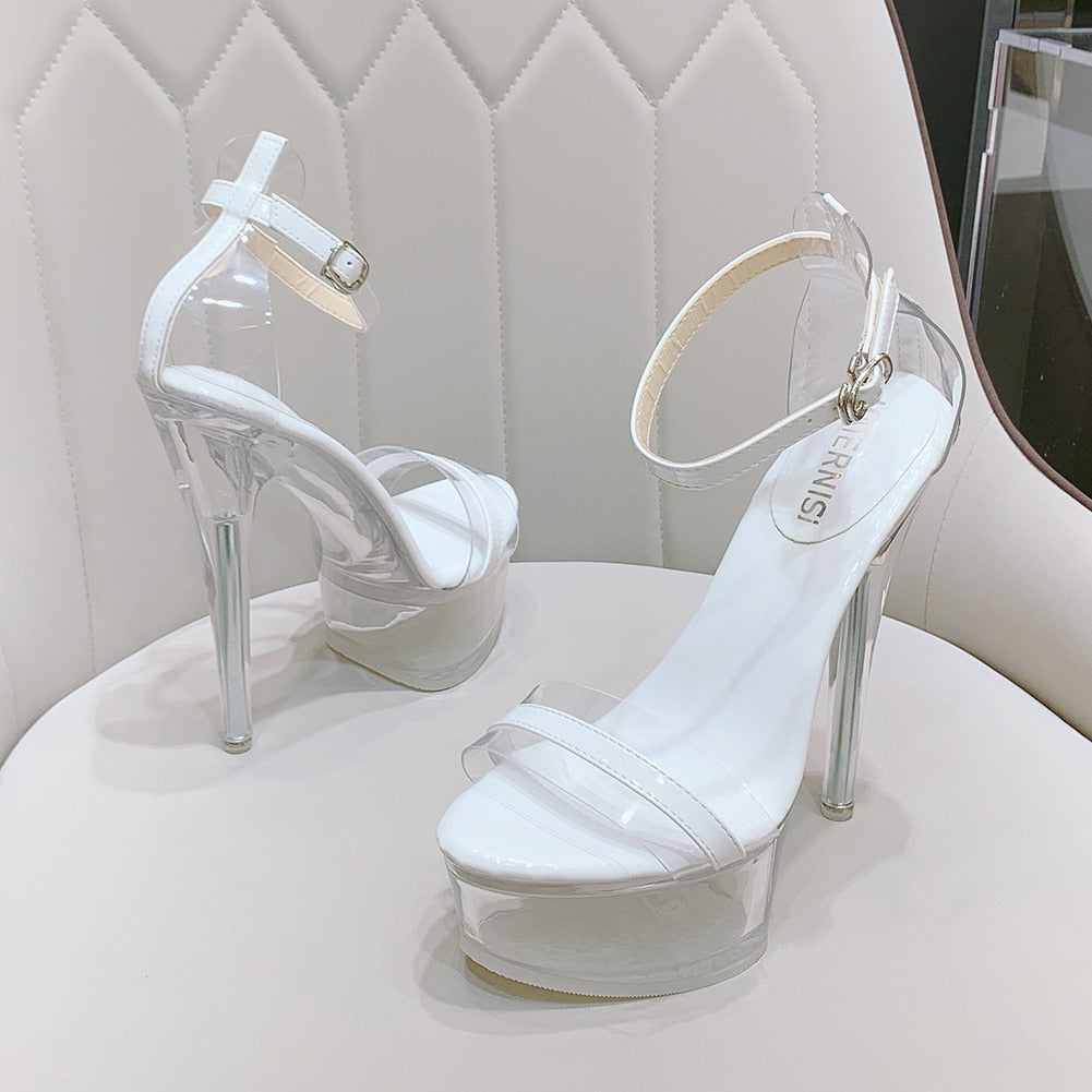 5.5 in (14 cm) Platform Sandals for Crossdressers - Image 63