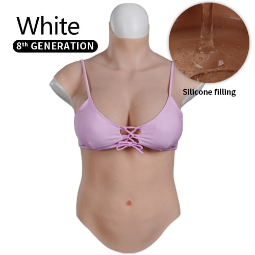 Large Liquid Silicone Breastplate for Wider Body Types - product image 6