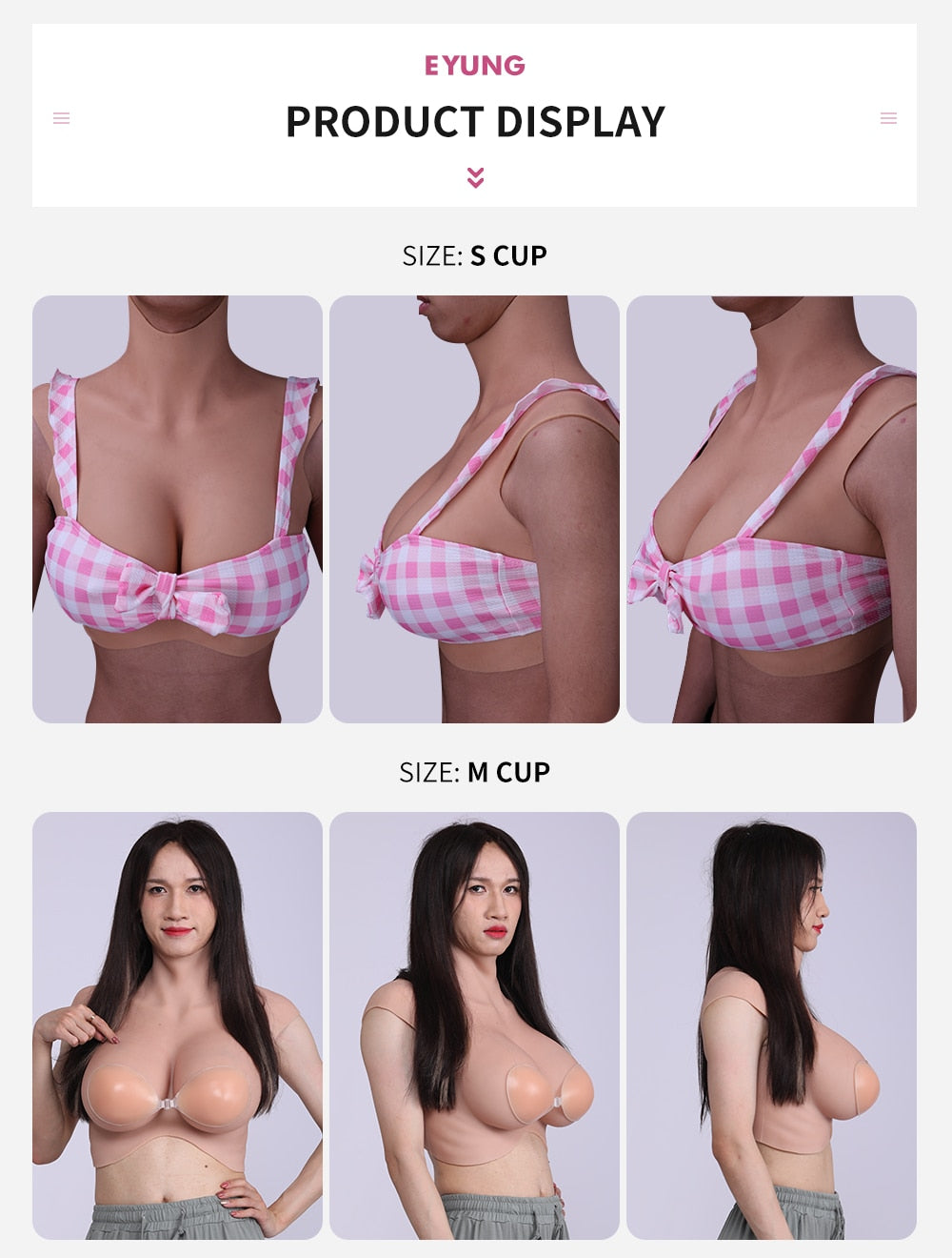 8th Generation Silicone Breast Forms for Crossdressers and Transgender Women: Enhance Your Feminine Look with Realistic Reusable Chest Enhancers