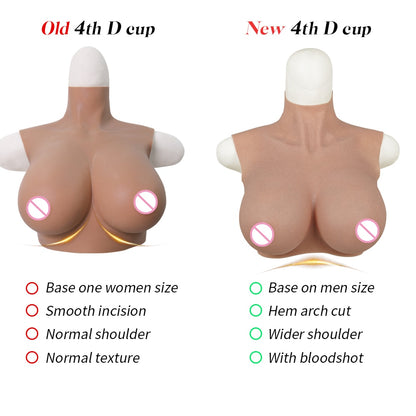 Drag Queen Breastplate For LGBT Sissy Dresses Crossdresser H Cup Silicone Breast Forms Fake Chest Shemale Boobs Male To Female