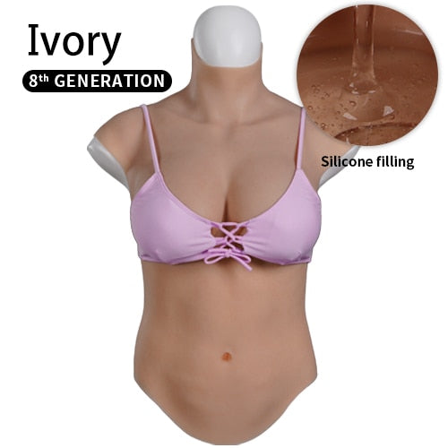 Large Liquid Silicone Breastplate for Wider Body Types - product image 2