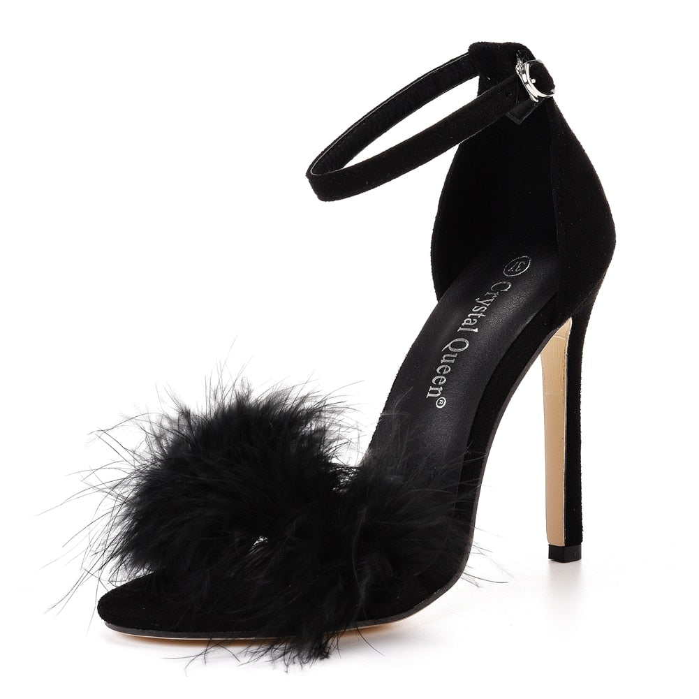 Open-Toe Platform Sandals in Extended Sizes for Crossdressers - Image 3