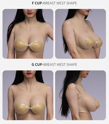 False Chest Crossdress Silicone Breast Forms For Cosplay Costumes Silicone Breast Plate Boobs Shemale Fake Chest For Transgender