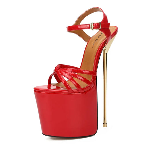 8.7 in (22 cm) Platform Sandals for Crossdressers - Image 2