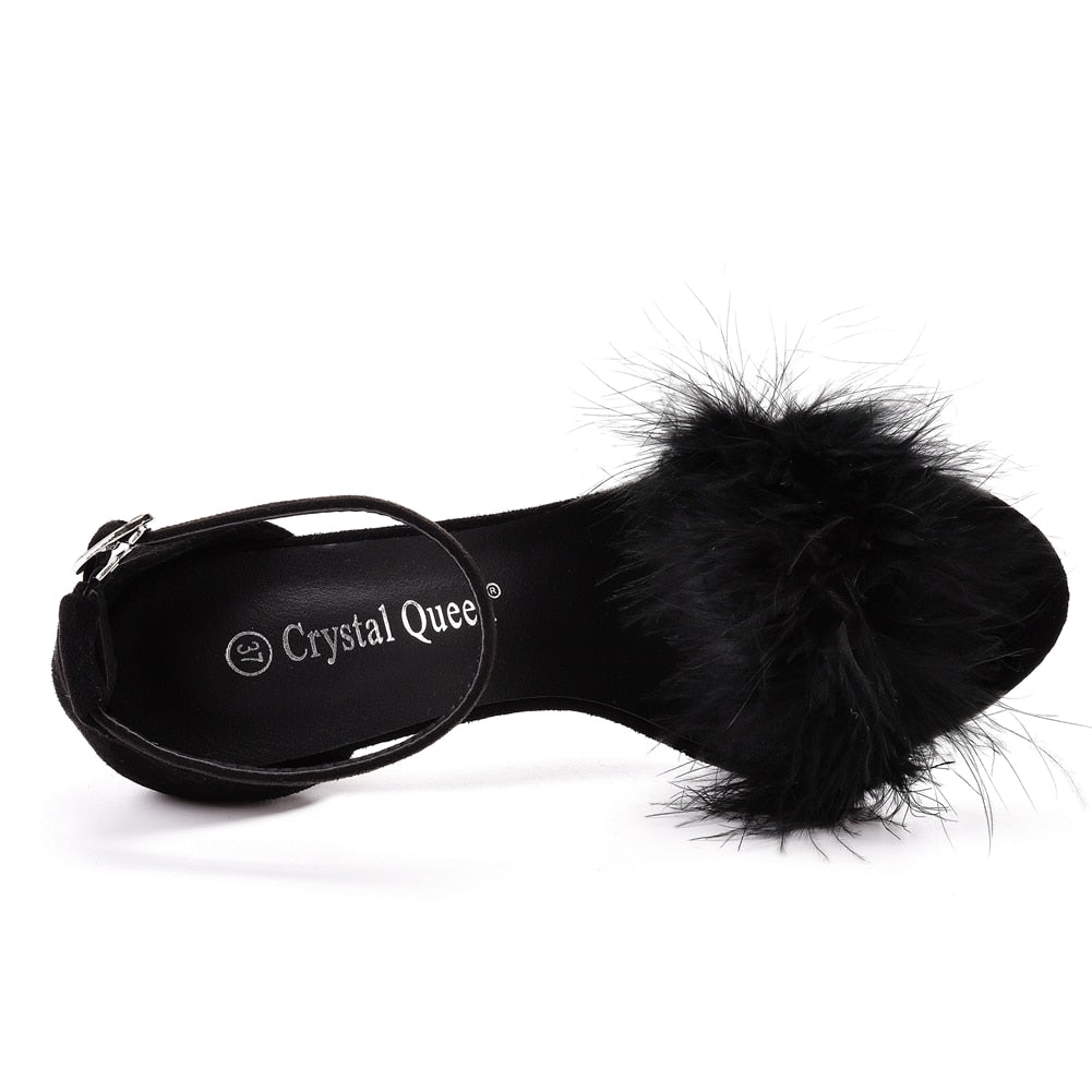 Open-Toe Platform Sandals in Extended Sizes for Crossdressers - Image 24