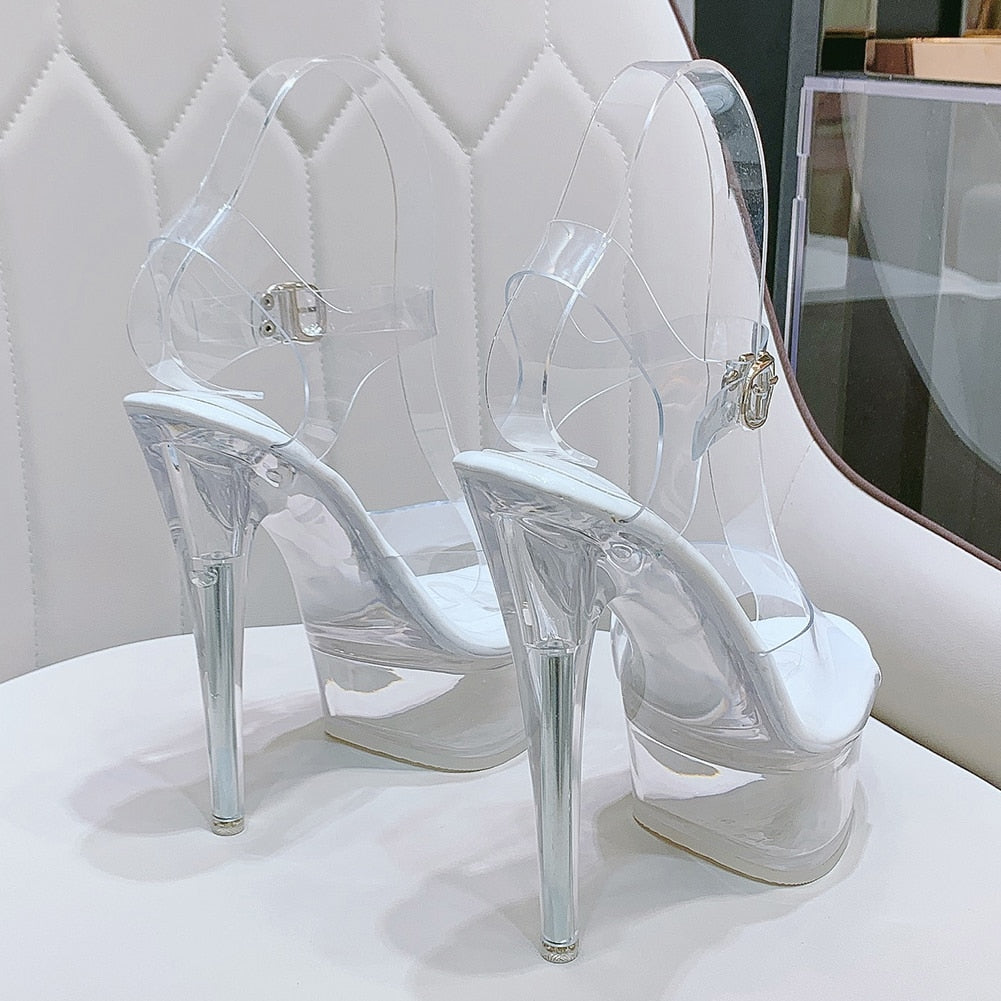 5.5 in (14 cm) Platform Sandals for Crossdressers - Style 2 - Image 53