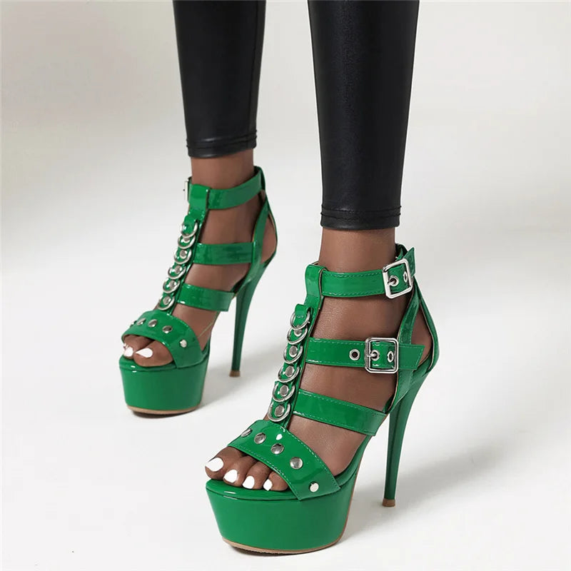 Gladiator Platform Sandals for Crossdressers - Image 1