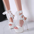 6.3 in (16 cm) Platform Sandals for Crossdressers - Image 1