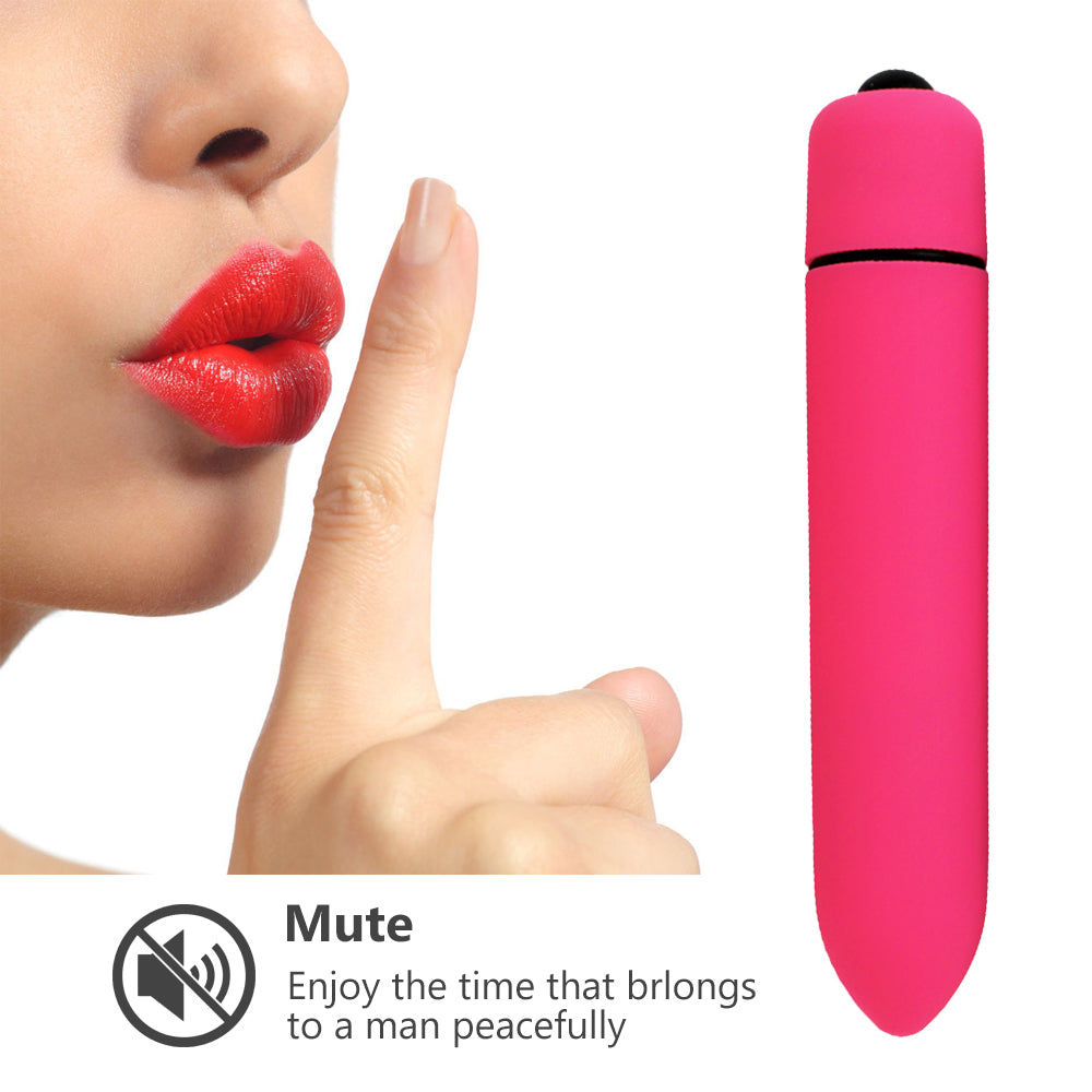 Experience Intense Stimulation with the 10-Speed Bullet Vibrator Dildo