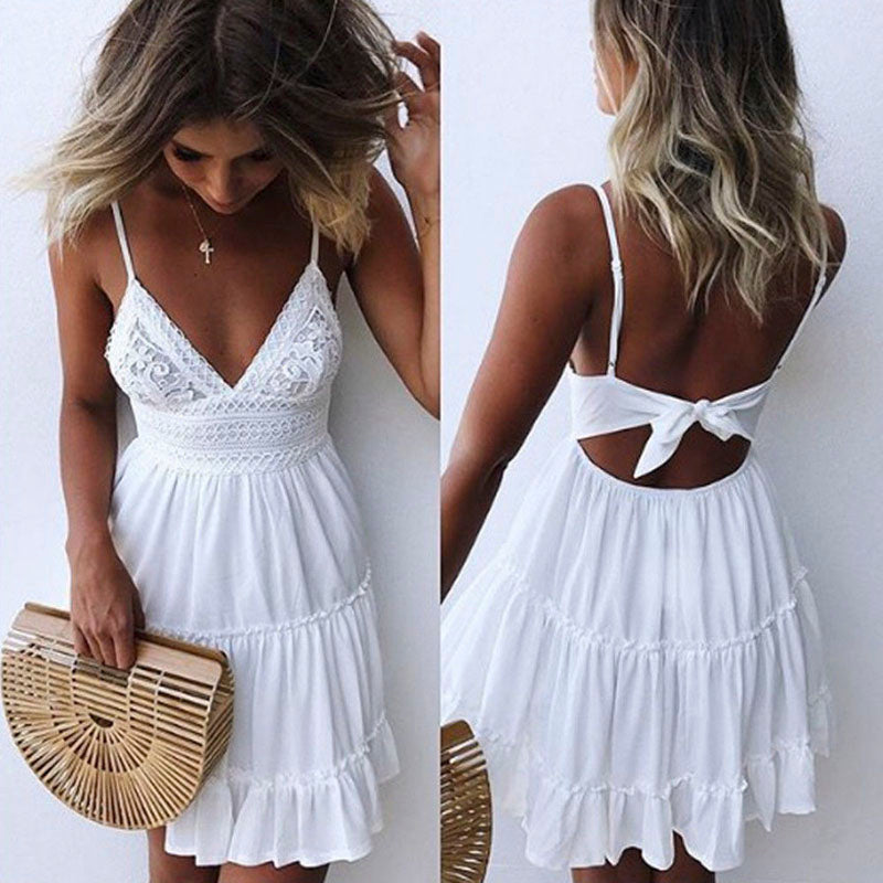 Feminine Beach Mini Dress for Crossdressers - Style 3 - Image 4