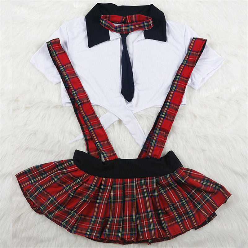 2XL Plus Size Cosplay Student Lingerie