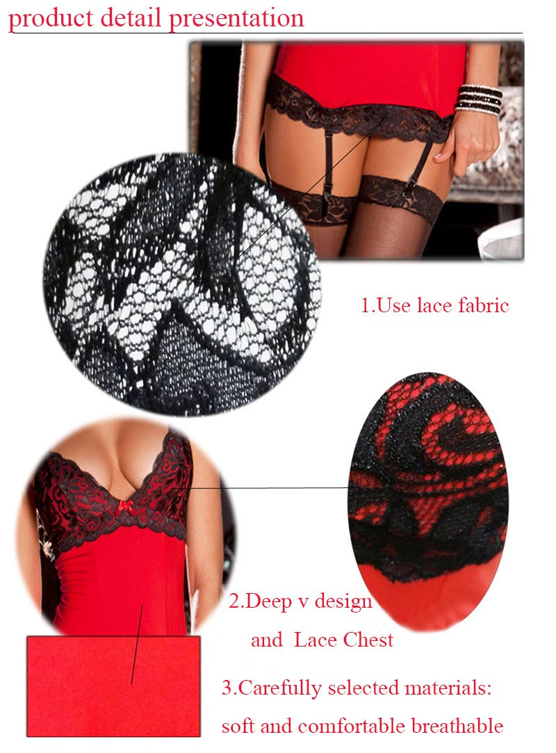 Plus Size Feminine Lingerie Set for Crossdressers - Style 3 - Image 7