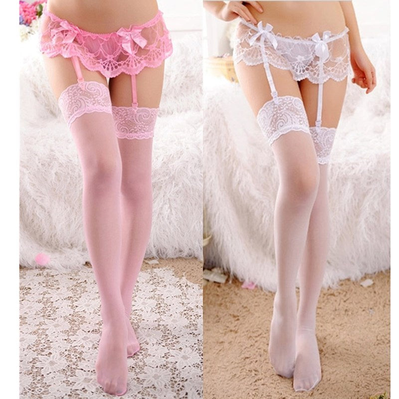 Floral Lace Garter Belt for Crossdressers - Image 8