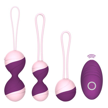 Feminine Sensations: Kegel Balls Vibrator - Remote Control Vaginal Tightening Exercise - Gender Exploration Sex Toys for Men Embracing Their Feminine Side - Ben Wa Geisha Muscle Strengthening