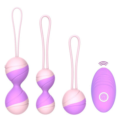 Feminine Sensations: Kegel Balls Vibrator - Remote Control Vaginal Tightening Exercise - Gender Exploration Sex Toys for Men Embracing Their Feminine Side - Ben Wa Geisha Muscle Strengthening