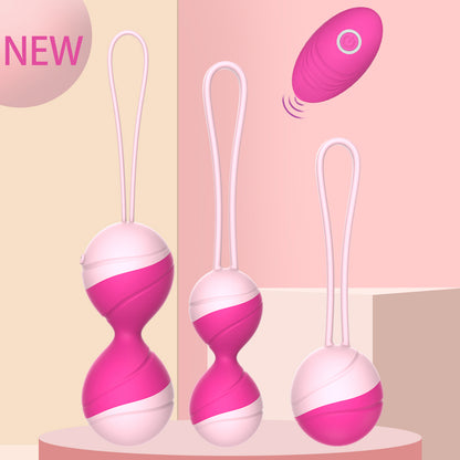 Feminine Sensations: Kegel Balls Vibrator - Remote Control Vaginal Tightening Exercise - Gender Exploration Sex Toys for Men Embracing Their Feminine Side - Ben Wa Geisha Muscle Strengthening