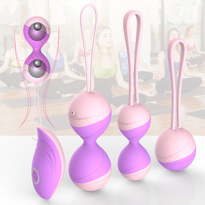 Feminine Sensations: Kegel Balls Vibrator - Remote Control Vaginal Tightening Exercise - Gender Exploration Sex Toys for Men Embracing Their Feminine Side - Ben Wa Geisha Muscle Strengthening