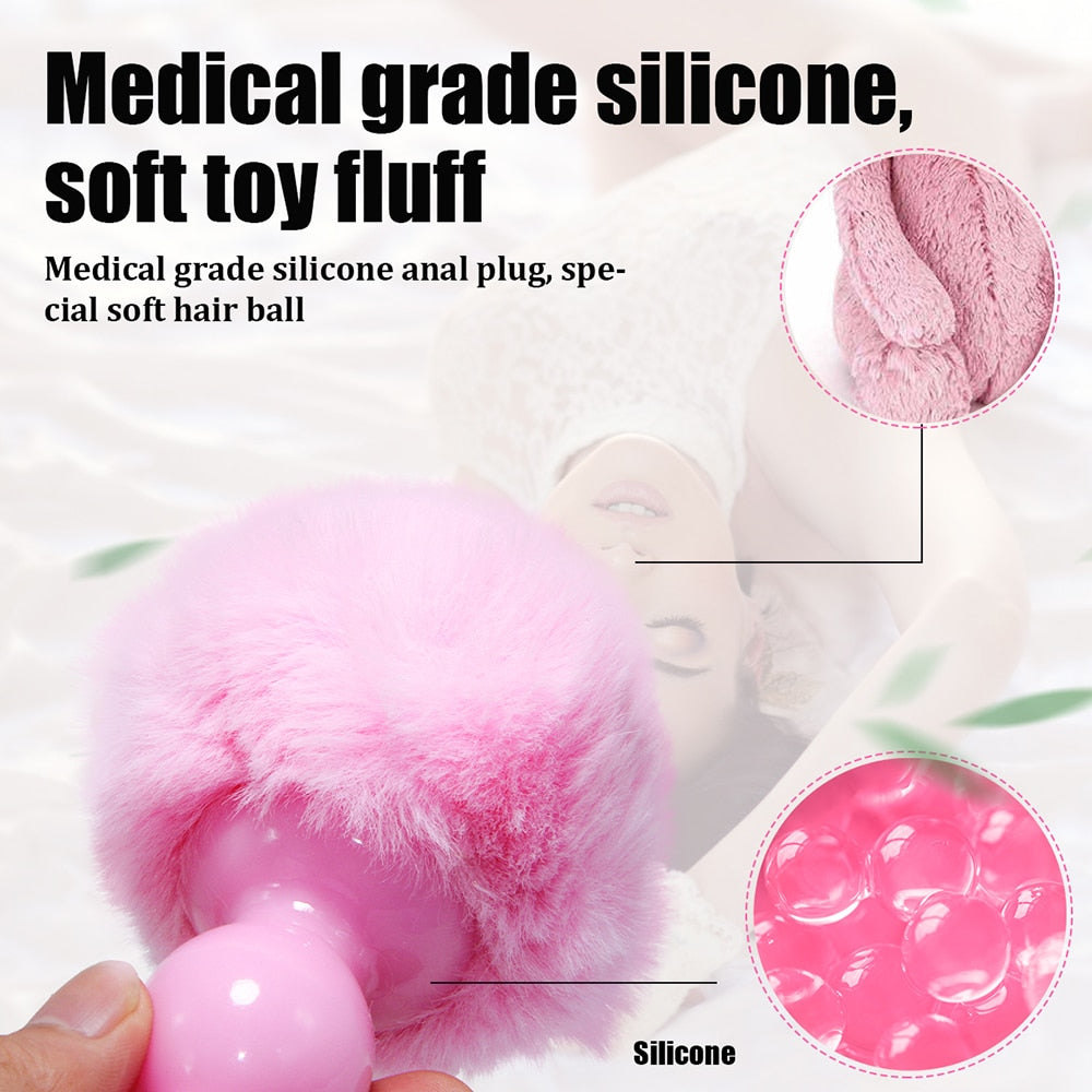 Anal Bead Anal Plug with Vibrating Rabbit Ears - Explore New Depths of Pleasure - Image 5
