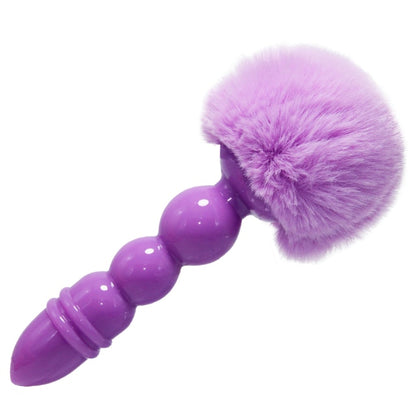 Rabbit Ripples: Anal Bead Butt Plug with Vibrating Rabbit Ears - Explore New Depths of Pleasure