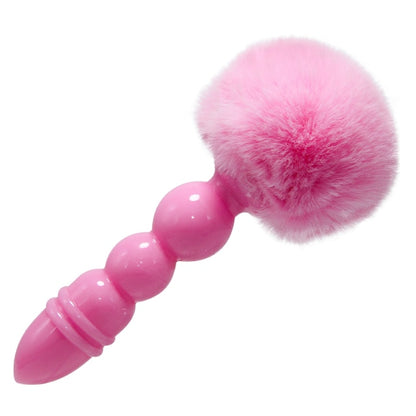 Rabbit Ripples: Anal Bead Butt Plug with Vibrating Rabbit Ears - Explore New Depths of Pleasure