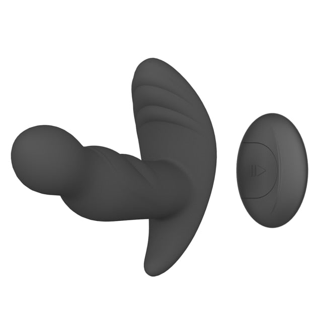 Pleasure Revolution: 360° Rotating Anal Plug Vibrator - Silicone Male Prostate Massager - Butt Plug for Men - Vibrating Sex Toy for G-Spot Stimulation and Sensational Exploration