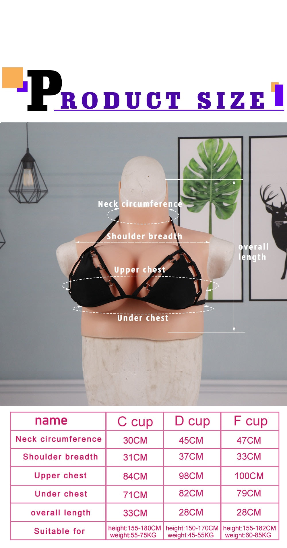 Realistic Silicone Breastplate for Crossdressers - product image 15