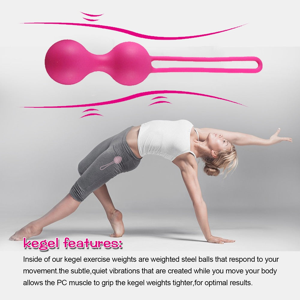5pcs Vaginal Tightening Kegel Balls Set - 10 Speed Vibrating Eggs - Silicone Ben Wa Balls - Image 3