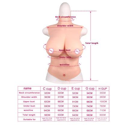 Realistic and Comfortable Silicone Breast Forms - Perfect for Crossdressers, Transgender Women