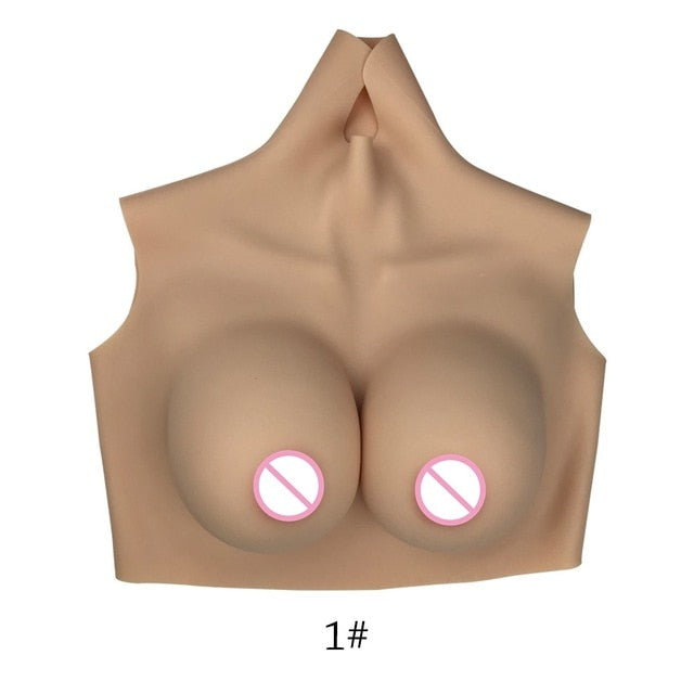 H-Cup Silicone Breastplate with Filling Options - product image 8