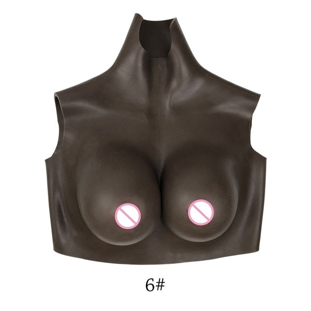 H-Cup Silicone Breastplate with Filling Options - product image 2