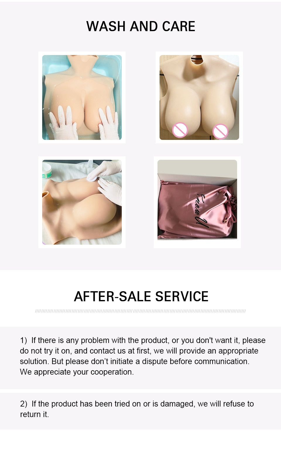 H-Cup Silicone Breastplate with Filling Options - product image 15
