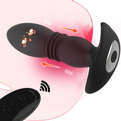 Next-Level Pleasure: Wireless Remote Control Anal Vibrator - Telescopic Dildo with Vibrating and Prostate Massaging Functions - Unleash Your Desires with this Male Sex Toy