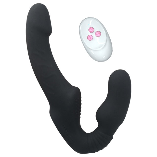 10-Speed Strapless Strapon Dildo Vibrator - Anal and Prostate Massager in One - Image 6