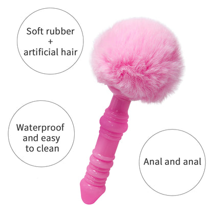 Rabbit Ripples: Anal Bead Butt Plug with Vibrating Rabbit Ears - Explore New Depths of Pleasure