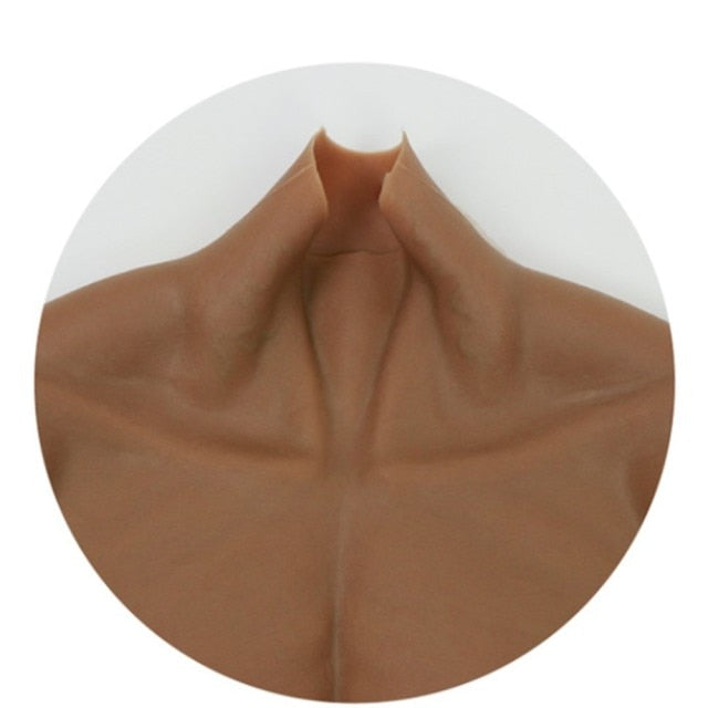 Silicone Gel Filled Fake Boobs for Crossdressers - Wider Shoulder, B/C/D/F Cup Options