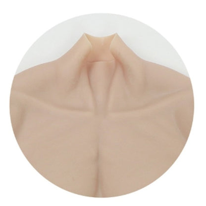 Half Body Silicone Breast Plate Realistic G-Cup Breast Shapes