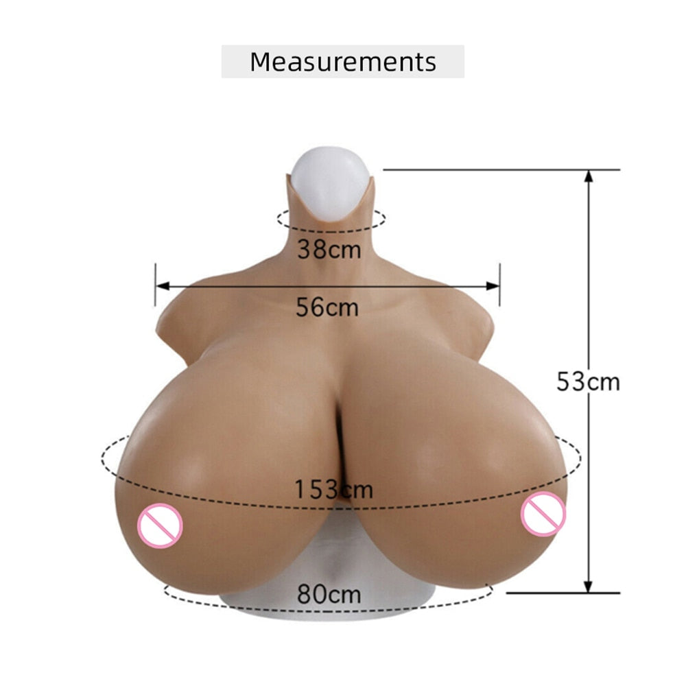 Z cup Breast Forms Fake Boobs For Transgender Crossdresser Cosplay Super Big