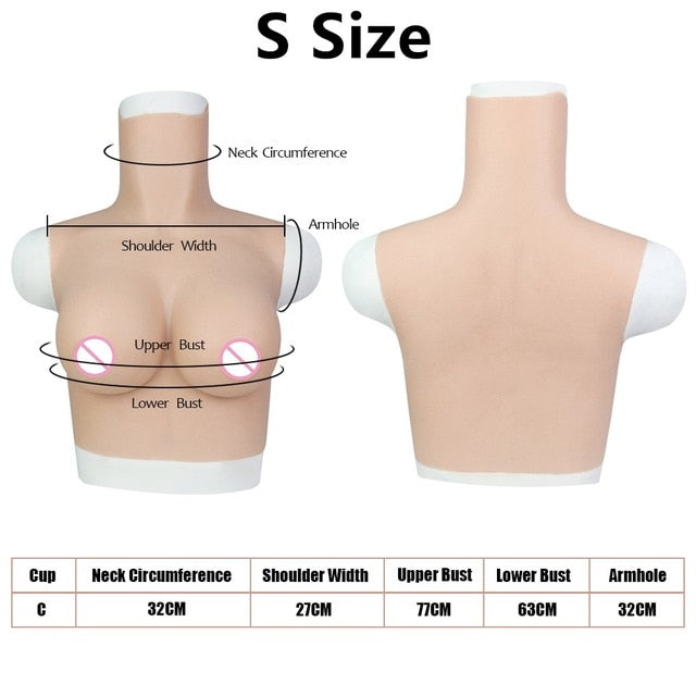 C-Cup Silicone Breastplate in Multiple Sizes - product image 2
