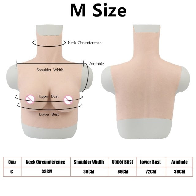 Silicone Breast Forms for Transgender - C Cup Size