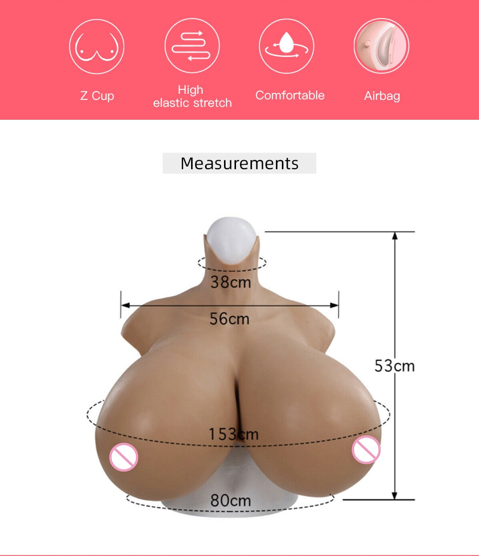Oversized Z-Cup Silicone Breast Forms - product image 16