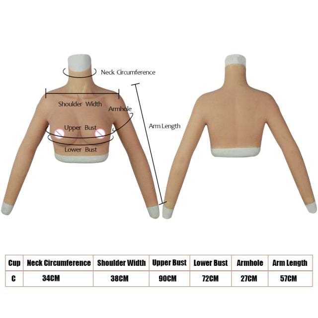 C-Cup Silicone Breastplate in Multiple Sizes - product image 4