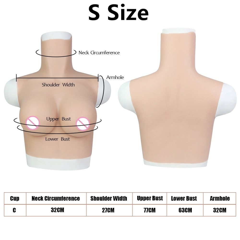 Silicone Breast Forms for Transgender - C Cup Size