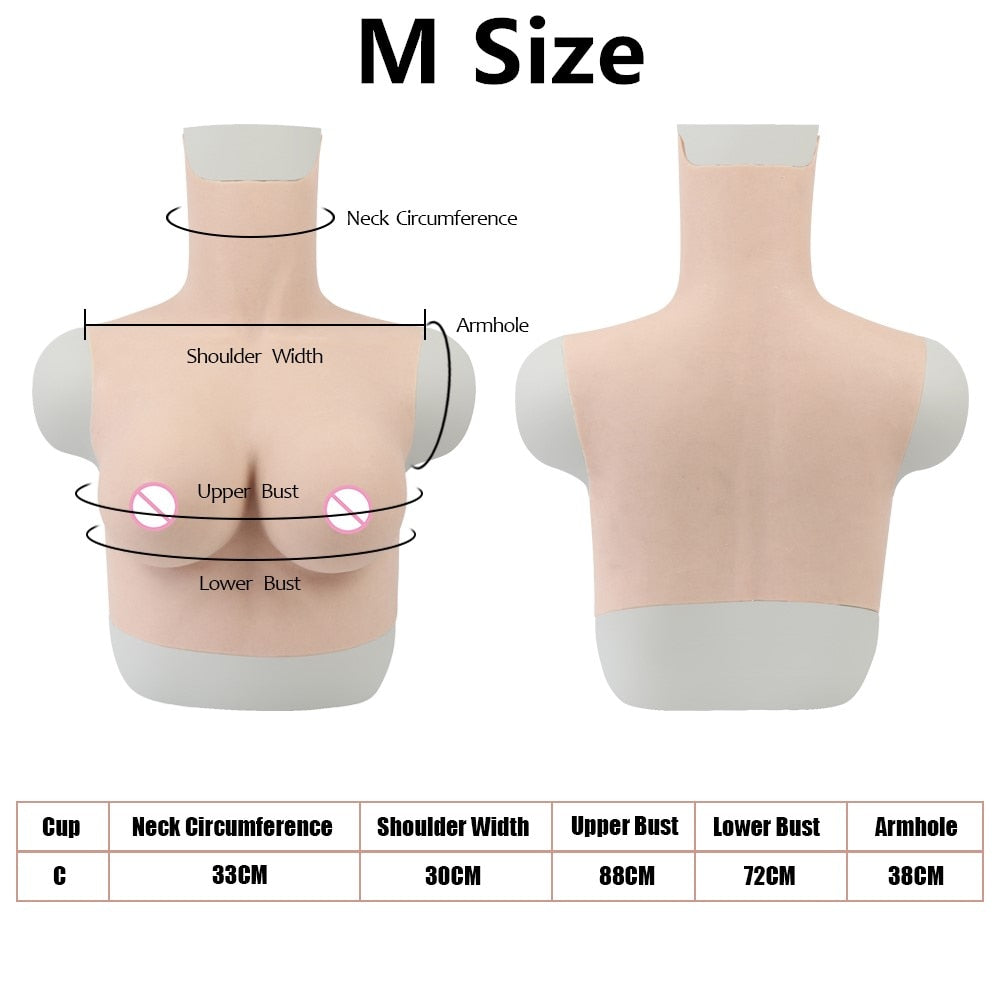 C-Cup Silicone Breastplate in Multiple Sizes - product image 5