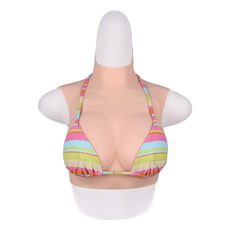 B-Cup Silicone Breastplate with Filling Options - product image 1